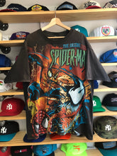 Load image into Gallery viewer, Vintage Spider-Man Venom Resurreccion Mexican Bootleg AOP Tee XL