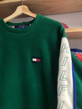 Load image into Gallery viewer, Vintage Tommy Hilfiger Jeans Fleece Spellout Pullover Size Large
