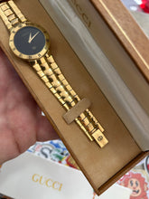 Load image into Gallery viewer, Vintage 1980s Gucci 3300M Gold Plated Watch w/ Box