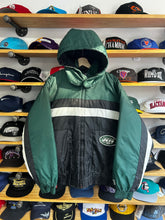 Load image into Gallery viewer, Vintage 90s Pro Player New York Jets Full Zip Hooded Jacket Medium / Large
