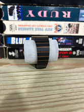 Load image into Gallery viewer, Vintage 1980s Rado DiaStar Quartz Black Ceramic / Gold Watch