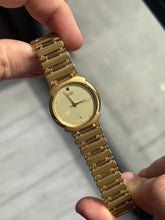 Load image into Gallery viewer, Vintage 1990 Citizen Quartz Mens Gold Integrated Bracelet Dress Watch
