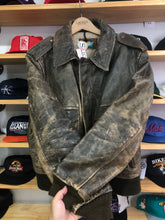 Load image into Gallery viewer, Vintage 70s/80s Garsel Faded Leather Bomber Jacket Size 40