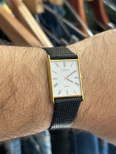 Load image into Gallery viewer, Vintage 1985 Seiko Lassale Men’s Gold Ultra Thin Tank Watch
