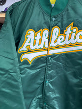 Load image into Gallery viewer, Vintage Oakland Athletics Starter Script Satin Jacket XL