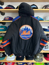 Load image into Gallery viewer, Vintage New York Mets Starter Hooded Full Zip Insulated Jacket Small / Medium