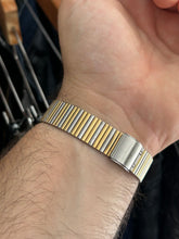 Load image into Gallery viewer, Vintage 1983 Seiko Tri-Tone Zebra Mens Tank Quartz Watch
