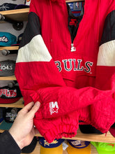 Load image into Gallery viewer, Vintage 90s Starter Chicago Bulls Hooded Front Pouch Pullover Jacket L / XL