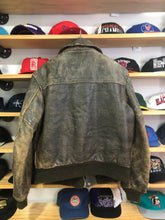 Load image into Gallery viewer, Vintage 70s/80s Garsel Faded Leather Bomber Jacket Size 40
