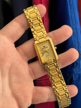 Load image into Gallery viewer, Vintage 90s Pierre Cardin Gold 26MM Tank Quartz Watch