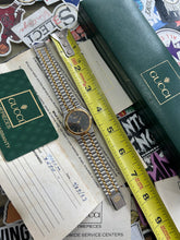 Load image into Gallery viewer, Vintage 1989 GUCCI 9000M Men’s Two Tone Quartz Watch New in Box