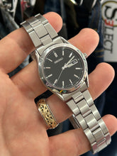 Load image into Gallery viewer, Vintage 2004 Seiko Black Stick Dial Stainless Steel Quartz Watch