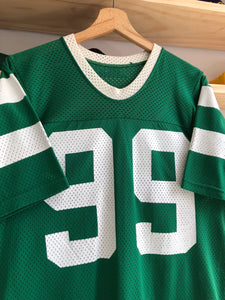 Vintage 80s Sand-Knit New York Jets Mark Gastineau Jersey Size M/L