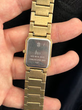 Load image into Gallery viewer, Vintage 1980s Jules Jurgensen Men’s Gold Tank Diamond Quartz Watch