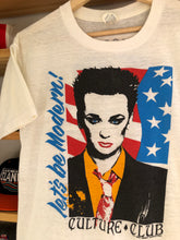 Load image into Gallery viewer, Vintage 1985 Culture Club Let’s Be Modern Summer Tour Tee Size Medium