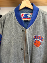 Load image into Gallery viewer, Vintage 1989 Starter New York Knicks Wool Script Varsity Jacket XL