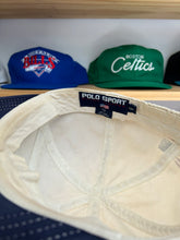 Load image into Gallery viewer, Vintage 1992 Polo Ralph Lauren Spellout Cream Fitted Hat