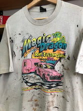Load image into Gallery viewer, Vintage 1994 Magic Dragon Hot Rods & Customs Car Show Painter Tee Size L/XL