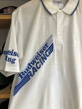 Load image into Gallery viewer, Vintage 80s Budweiser Racing Polo Shirt Size XL