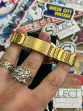 Load image into Gallery viewer, Vintage 1976 Bulova Computron LED Gold Tone Quartz Watch