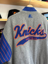 Load image into Gallery viewer, Vintage 1989 Starter New York Knicks Wool Script Varsity Jacket XL