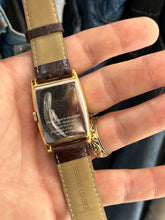 Load image into Gallery viewer, Vintage 80s / 90s Gold Art Deco Style Jump Seconds Quartz Watch