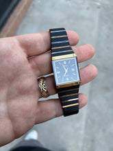 Load image into Gallery viewer, Vintage 1980s Rado DiaStar Quartz Black Ceramic / Gold Watch