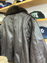 Load image into Gallery viewer, Vintage Leather Fur Collar G-1 Bomber Jacket 44 Large