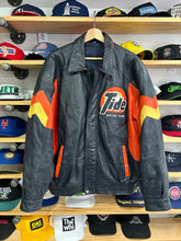Load image into Gallery viewer, Vintage NASCAR Tide Racing Team Leather Jacket XL