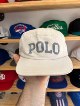 Load image into Gallery viewer, Vintage 1992 Polo Ralph Lauren Spellout Cream Fitted Hat
