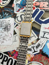 Load image into Gallery viewer, Vintage 90s Pierre Cardin Gold 26MM Tank Quartz Watch