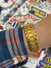 Load image into Gallery viewer, Vintage 90s Pierre Cardin Gold 26MM Tank Quartz Watch