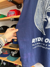 Load image into Gallery viewer, Vintage Ruff Ryders Ryde or Die Rap Promo Long Sleeve Navy Mock Neck Tee XL