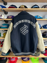 Load image into Gallery viewer, Vintage Y2K Rocawear Leather / Wool Varsity Jacket Large