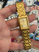 Load image into Gallery viewer, Vintage 90s Pierre Cardin Gold 26MM Tank Quartz Watch