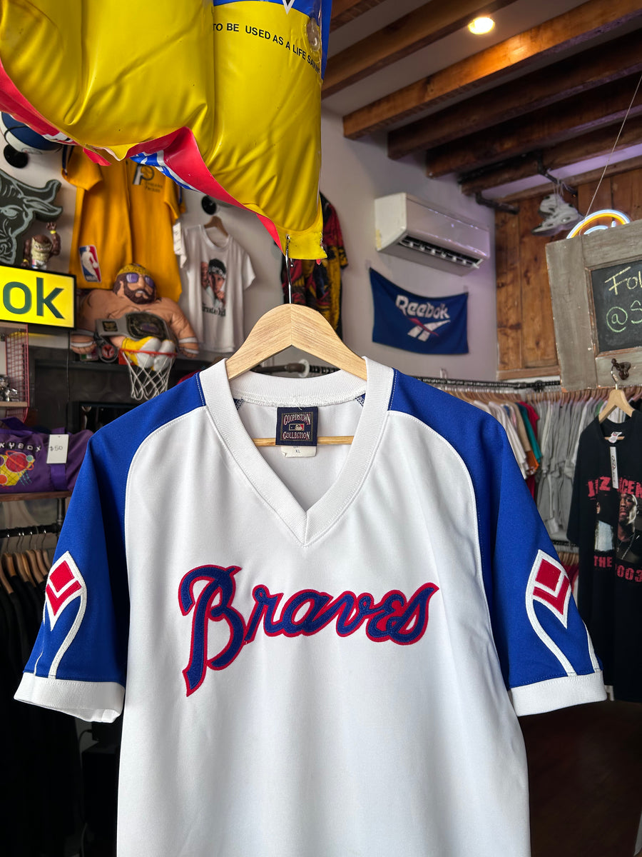 1972-75 ATLANTA BRAVES MAJESTIC COOPERSTOWN COLLECTION JERSEY (HOME) X -  Classic American Sports