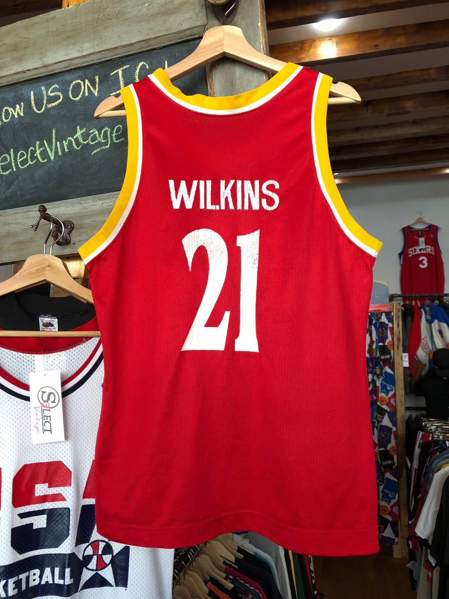 Vintage Vintage 90s Champion Atlanta Hawks Dominique Wilkins Jersey