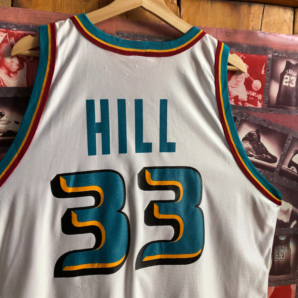 Vintage Grant Hill Detroit Pistons Champion Jersey 90s NBA basketball – For  All To Envy