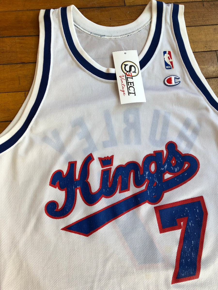 Size 44. 90s Vintage Sixters 42 Stackhouse NBA Jersey Made by