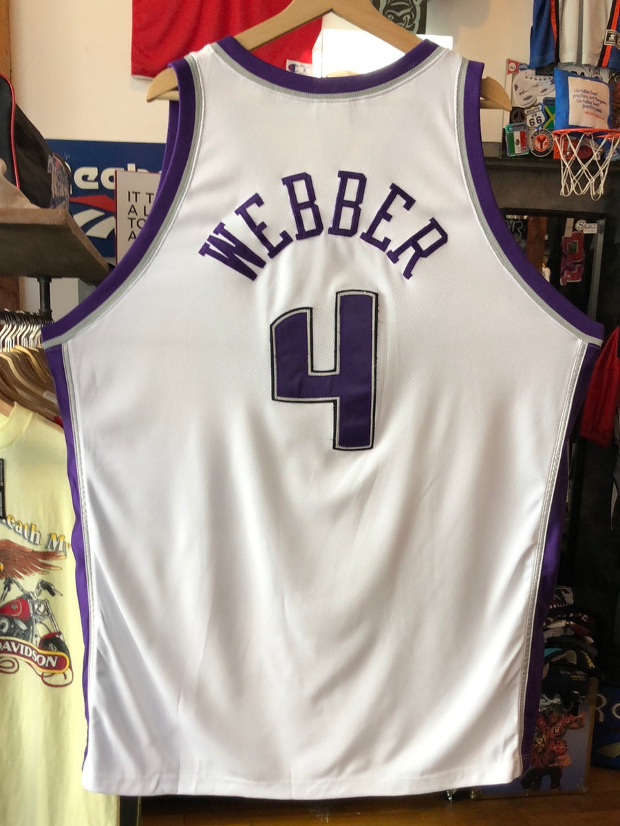 Chris Webber 4 NBA Sacramento Kings Basketball Jersey Size 56 NOS Reebok 