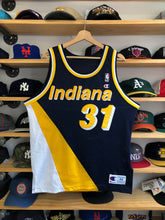 Load image into Gallery viewer, Vintage Champion Indiana Pacers Reggie Miller Authentic Jersey Size 44/Large
