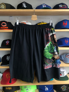 Vintage Bob Marley Boot Rap Style Cotton Shorts Size L/XL