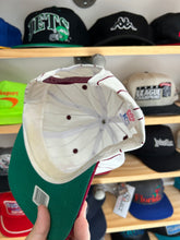 Load image into Gallery viewer, Vintage New York Mets Custom Logo White / Maroon Pinstripe SnapBack
