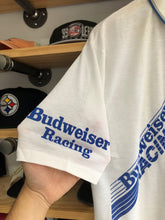 Load image into Gallery viewer, Vintage 80s Budweiser Racing Polo Shirt Size XL
