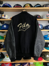 Load image into Gallery viewer, Vintage Fila Wool/Leather Varsity Style Jacket Size XL/2XL
