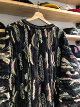 Load image into Gallery viewer, Vintage Coogi Multicolor 3D Multi Color Knit Quarter Zip Sweater 2XL
