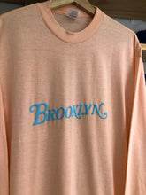 Load image into Gallery viewer, Vintage Brooklyn Spellout Long Sleeve Tee Size L/XL
