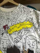 Load image into Gallery viewer, Vintage 1993 MTV Beavis And Butt-Head AOP Tee Size XL
