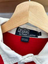 Load image into Gallery viewer, Vintage Polo Ralph Lauren Striped Red white Blue Rugby Large / XL
