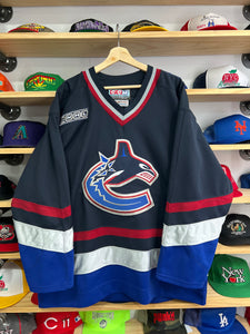 Vintage CCM Vancouver Canucks NHL 2000 Center Ice Blank Authentic Jersey Size 52/2XL